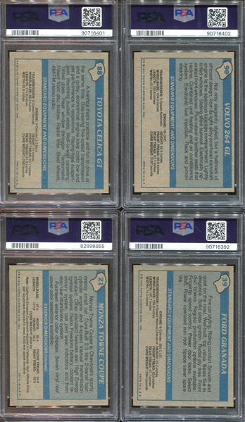 1977 Topps Autos of '77 Lot of (17) Cards and (16) Stickers PSA-Graded