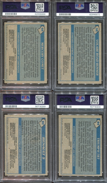 1977 Topps Autos of '77 Lot of (17) Cards and (16) Stickers PSA-Graded