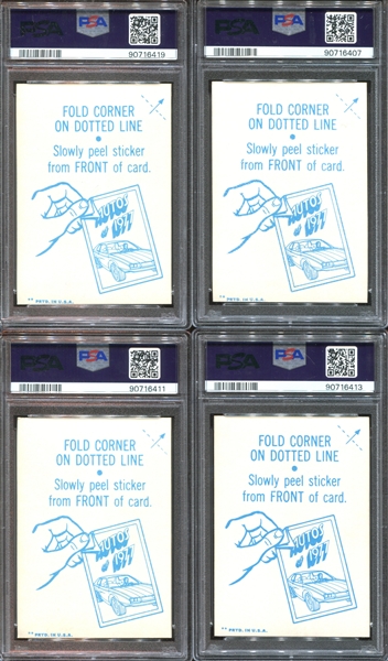 1977 Topps Autos of '77 Lot of (17) Cards and (16) Stickers PSA-Graded