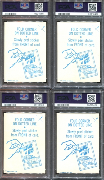 1977 Topps Autos of '77 Lot of (17) Cards and (16) Stickers PSA-Graded