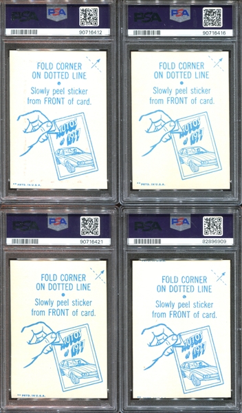 1977 Topps Autos of '77 Lot of (17) Cards and (16) Stickers PSA-Graded