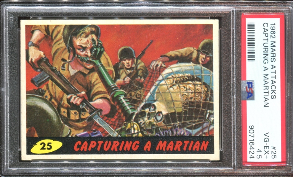 1962 Topps Mars Attacks #25 Capturing a Martian PSA4.5 VGEX+