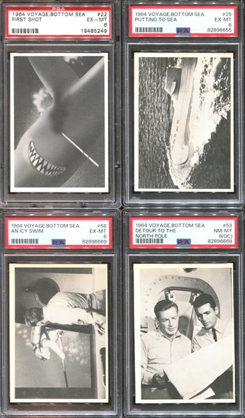 1964 Donruss Voyage to the Bottom of the Sea Lot of (22) PSA-Graded Cards