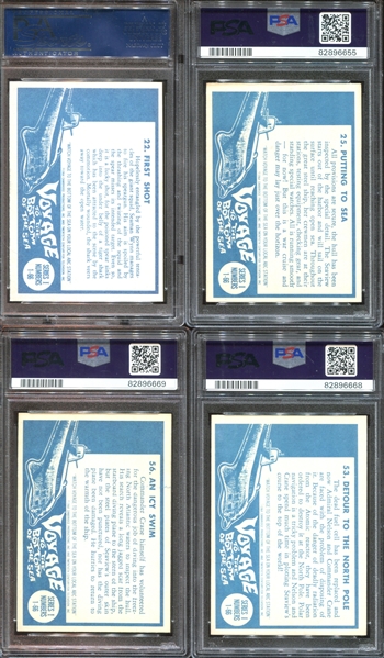 1964 Donruss Voyage to the Bottom of the Sea Lot of (22) PSA-Graded Cards