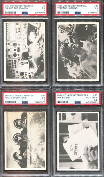 1964 Donruss Voyage to the Bottom of the Sea Lot of (22) PSA-Graded Cards