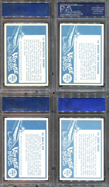 1964 Donruss Voyage to the Bottom of the Sea Lot of (22) PSA-Graded Cards