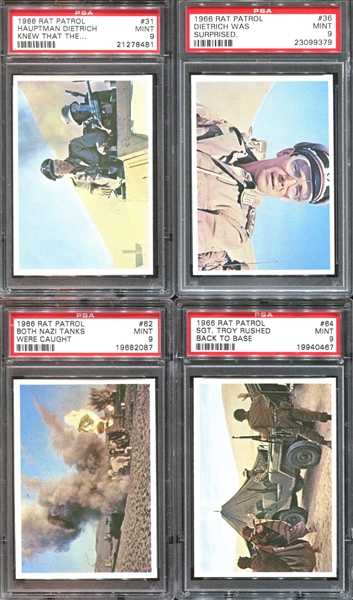 1967 Topps Rat Patrol Lot of (27) PSA-Graded Cards