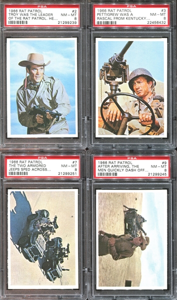 1967 Topps Rat Patrol Lot of (27) PSA-Graded Cards