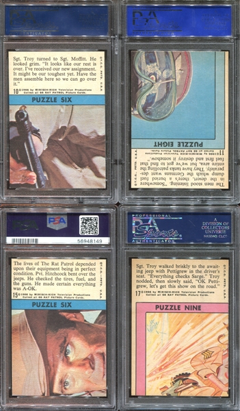 1967 Topps Rat Patrol Lot of (27) PSA-Graded Cards