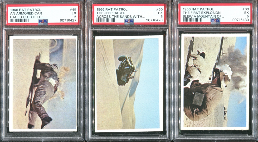 1967 Topps Rat Patrol Lot of (27) PSA-Graded Cards