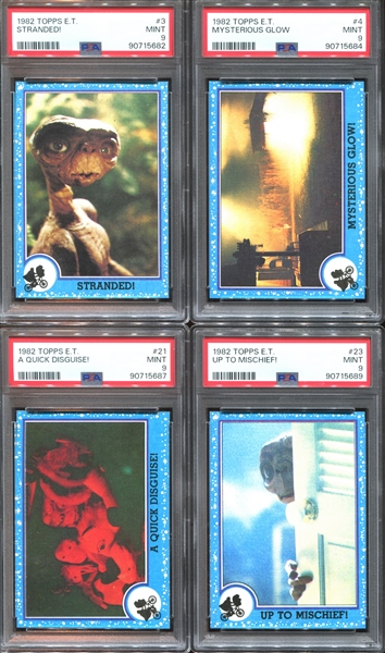 1982 Topps E.T. The Extraterrestrial Lot of (22) PSA-Graded Cards