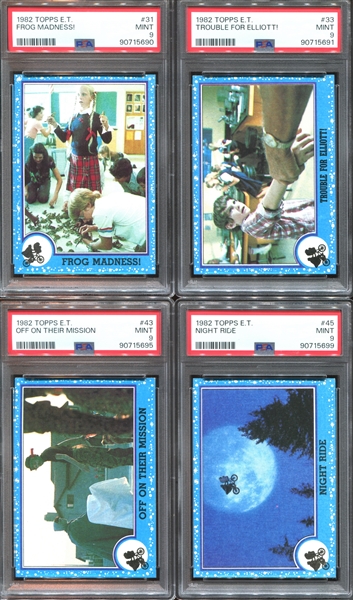 1982 Topps E.T. The Extraterrestrial Lot of (22) PSA-Graded Cards