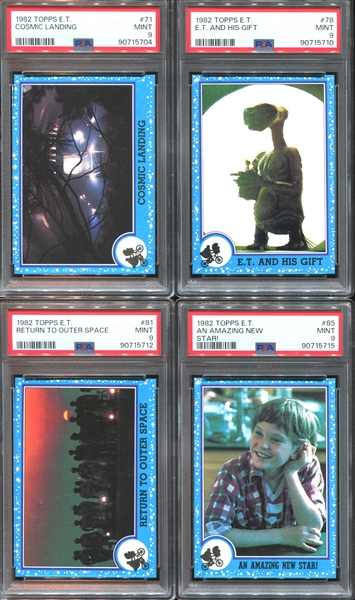 1982 Topps E.T. The Extraterrestrial Lot of (22) PSA-Graded Cards