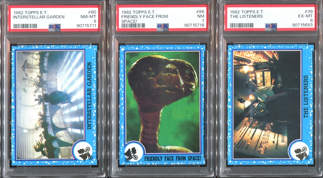 1982 Topps E.T. The Extraterrestrial Lot of (22) PSA-Graded Cards