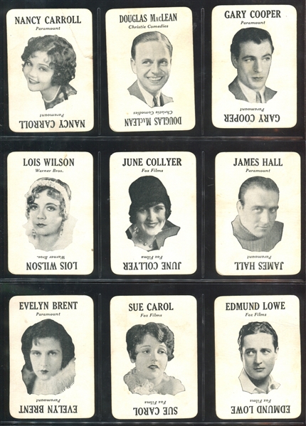 Movie-Land Keeno Lot of (46) Actor and Actress Cards