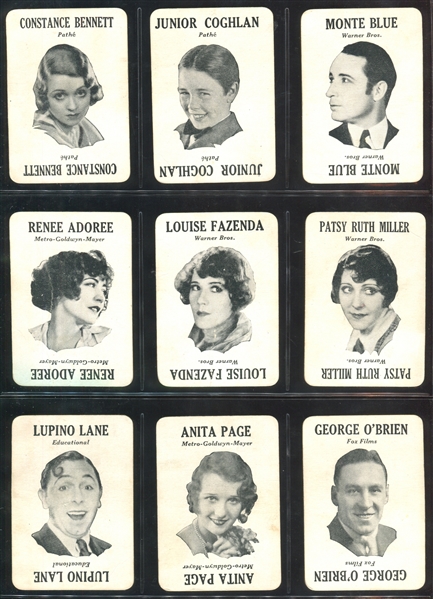 Movie-Land Keeno Lot of (46) Actor and Actress Cards