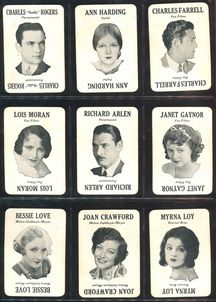 Movie-Land Keeno Lot of (46) Actor and Actress Cards