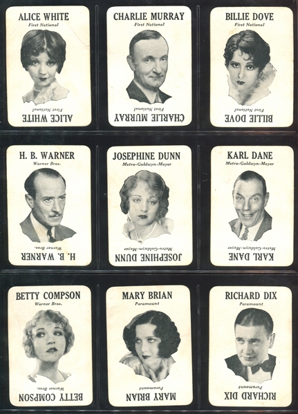 Movie-Land Keeno Lot of (46) Actor and Actress Cards