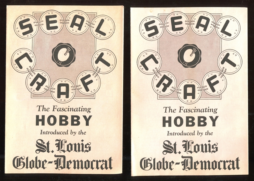 R123/M30 St. Louis Globe-Democrat Seal Craft Lot of (3) Brochure/Envelope Pairs