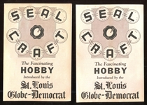 R123/M30 St. Louis Globe-Democrat Seal Craft Lot of (3) Brochure/Envelope Pairs