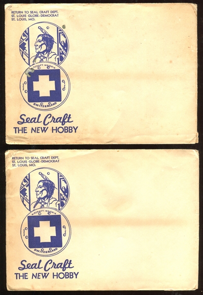 R123/M30 St. Louis Globe-Democrat Seal Craft Lot of (3) Brochure/Envelope Pairs