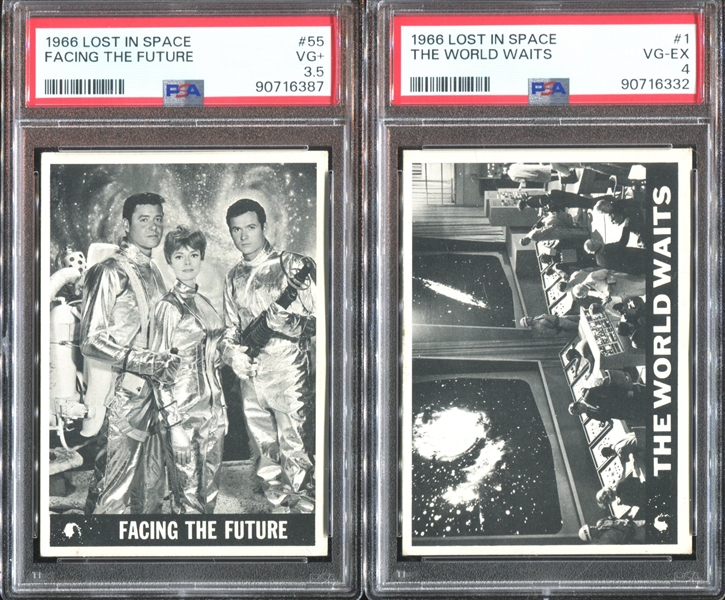 1966 Topps Lost in Space Lot of (2) PSA-Graded with First and Last Card in Set