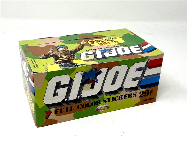 1987 Hasbro/Diamond G.I. Joe Stickers Unopened Wax Box of (100) Packs