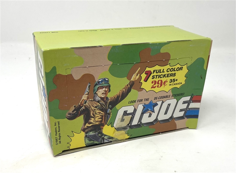 1987 Hasbro/Diamond G.I. Joe Stickers Unopened Wax Box of (100) Packs