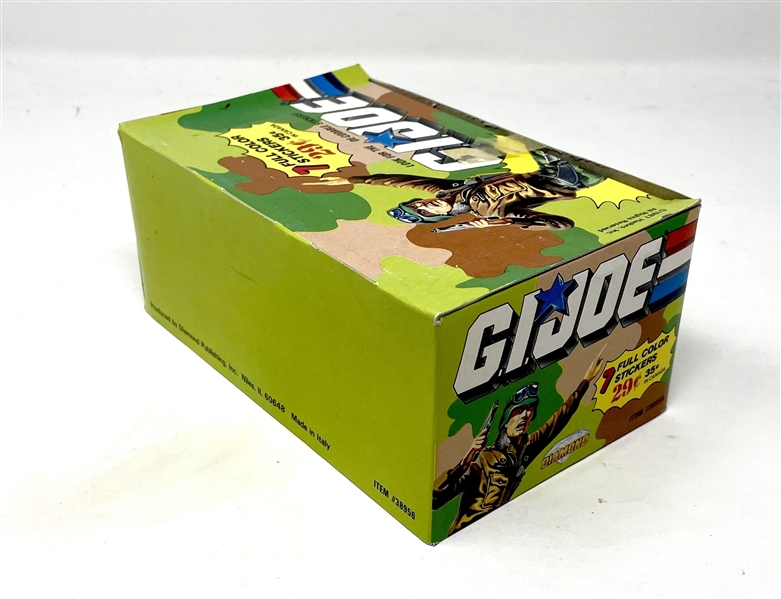 1987 Hasbro/Diamond G.I. Joe Stickers Unopened Wax Box of (100) Packs