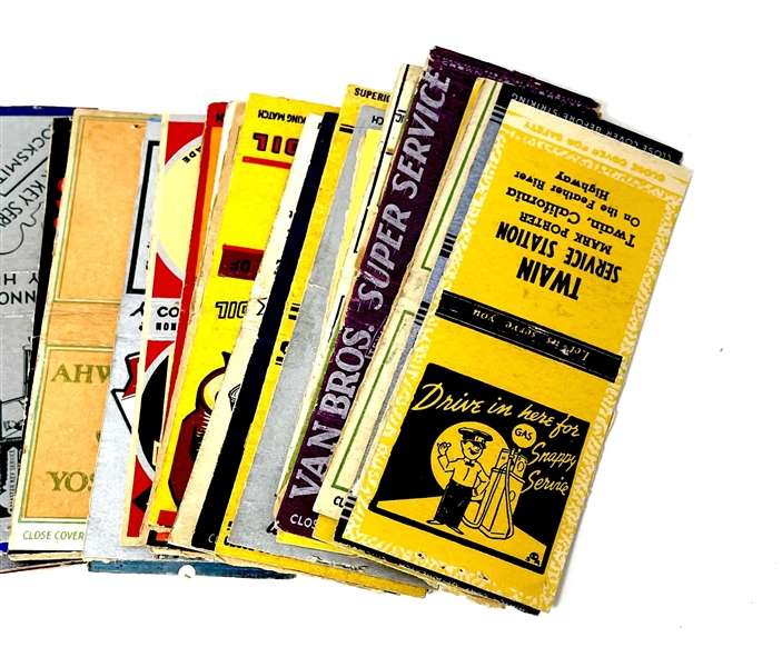 Mixed Lot of over (100) Matchbook Covers from 1930's-1970's