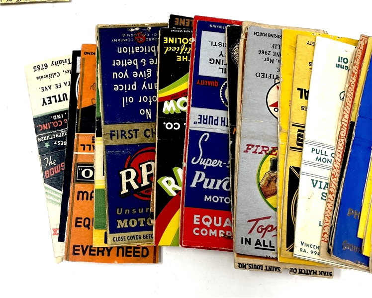 Mixed Lot of over (100) Matchbook Covers from 1930's-1970's