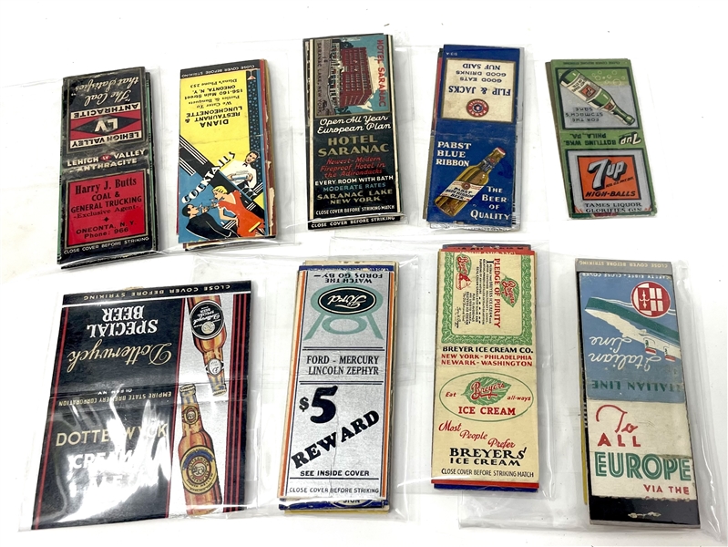 Mixed Lot of (70+) Thematic Matchbook Covers