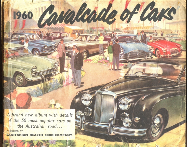 1960 Sanitarium Health Foods (Australia) Cavalcade of Cars Set of (50) in Album