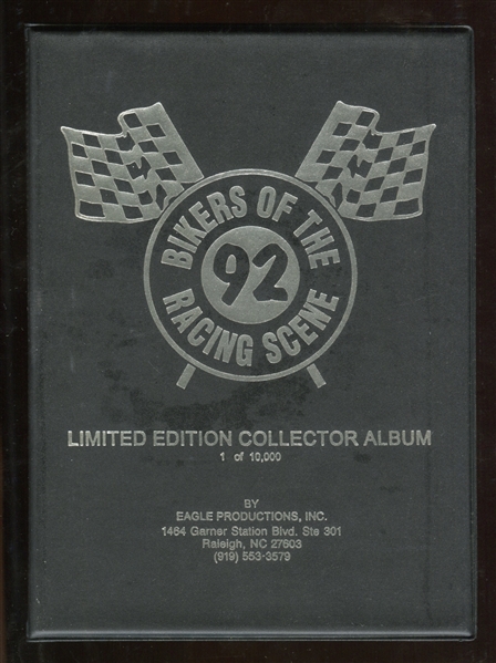 1992 Eagle (USA) Bikers of the Racing Scene Complete Set of (34) in Album