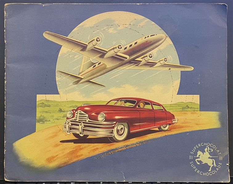 1950 Jacques Chocolates (Belgium) Planes and Cars Complete set of (154) in Album