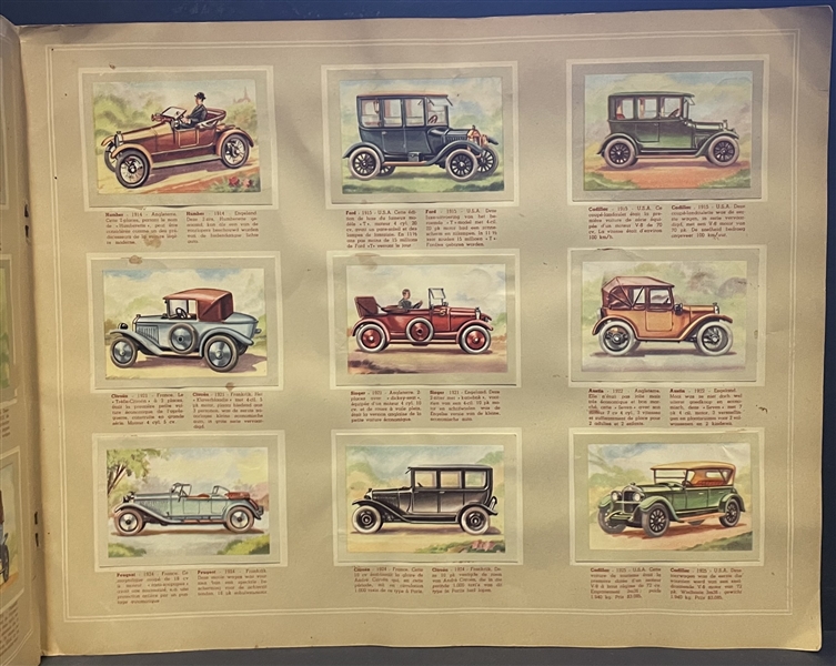 1955 Jacques Chocolates (Belgium) History of the Automobile Complete set of (144) in Album