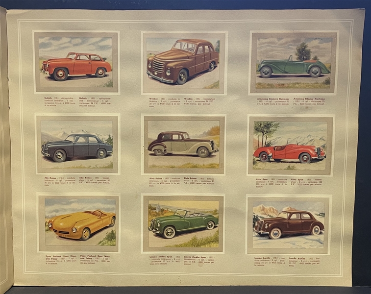 1951 Jacques Chocolates (Belgium) Auto Motos Complete Set of (144) in Album