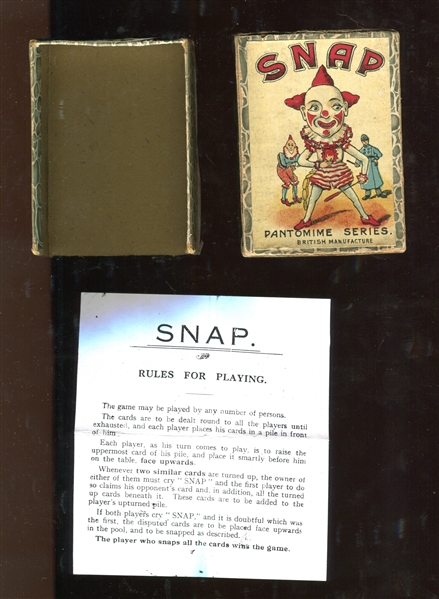 Interesting Early SNAP Panotmime Series Trading Cards in Box