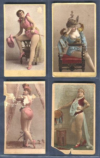 N359 Venable Cockade Cut Plug Actresses Lot of (4) Cards