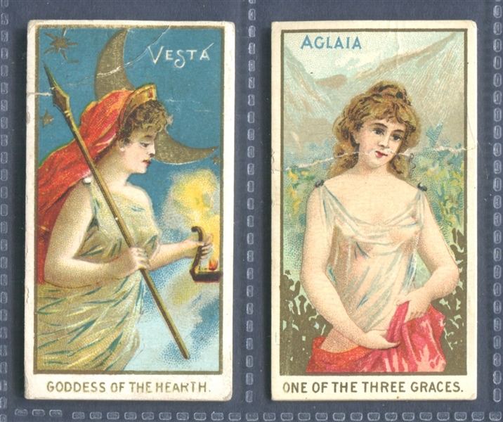 N188 W.S. Kimball Goddesses of the Greeks and Romans Lot of (2) Cards