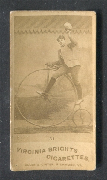 N49 Allen & Ginter Girl Cyclists #31 Type Card