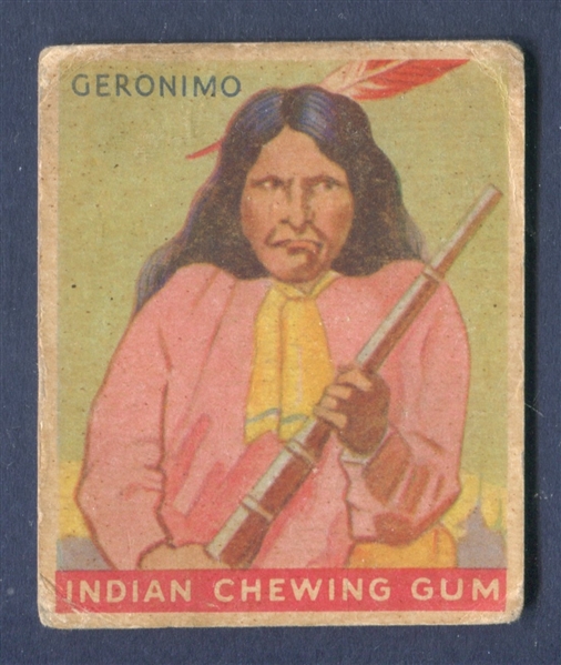 R73 Goudey Indian Gum #25 Geronimo (Series of 96) Type Card