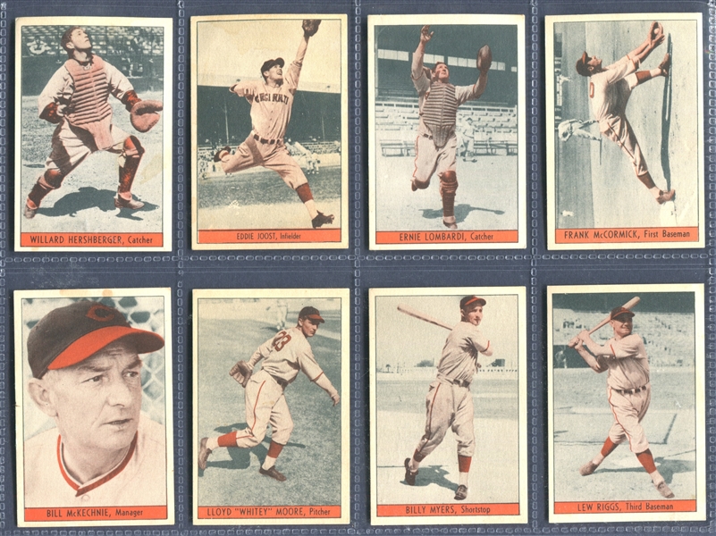 1938-39 W711-1 Cincinnati Reds Team Issue Near Set of (20/27) Cards With Lombardi