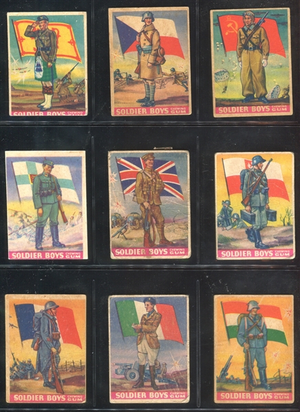 R142 Goudey Gum Soldier Boys Lot of (11) Cards